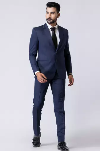 light navy blue premium designer blazer with trouser set