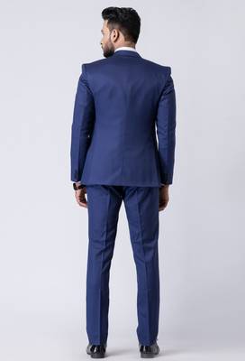 blue premium designer blazer with trouser set 4