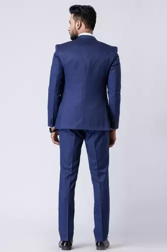 blue premium designer blazer with trouser set