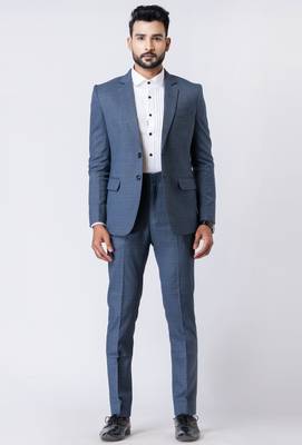 light blue premium designer blazer with trouser set 4