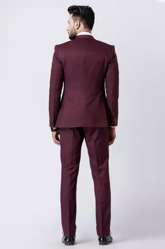 wine premium designer blazer with trouser set