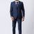 Navy blue polyester tr premium designer festive wear blazer with trouser set