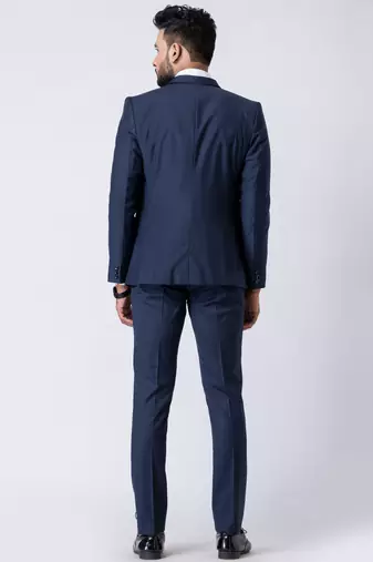 navy blue premium designer blazer with trouser set
