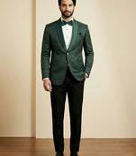 Premium jacquard with satin premium designer festive wear only blazer