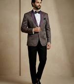 Premium jacquard with satin premium designer festive wear only blazer