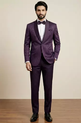 Premium jacquard with satin premium designer festive wear only blazer
