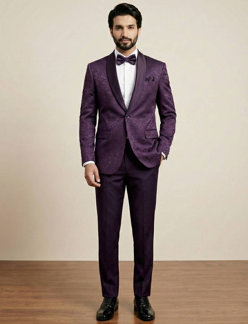 Premium jacquard with satin premium designer festive wear only blazer