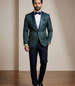 Premium jacquard with satin premium designer festive wear only blazer
