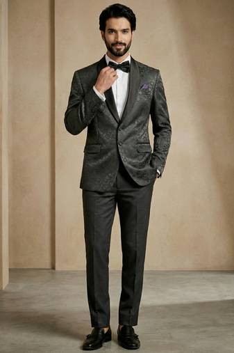 Premium jacquard with satin premium designer festive wear only blazer