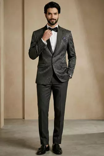 Premium jacquard with satin premium designer festive wear only blazer