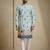 Multicolor mix cotton with schiffli work & digital print premium designer festive wear kurta trouser set