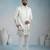 White armani premium designer festive wear indo western set