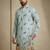 Multicolor mix cotton with schiffli work & digital print premium designer festive wear kurta trouser set