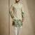 Multicolor mix cotton with schiffli work & digital print premium designer festive wear kurta trouser set