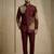 Dark maroon fandy satin silk premium designer festive wear jopdupuri suit set