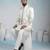 White armani premium designer festive wear indo western set