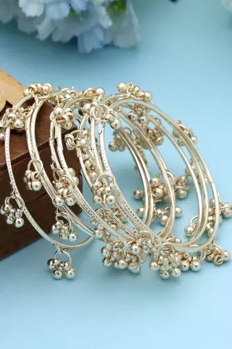 Gold Color 1 Set Of Kashmiri Bangle