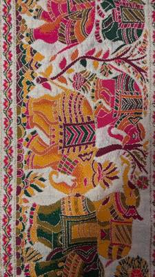 White plain silk silk-sarees saree with blouse 5