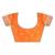Orange  paithani woven design saree and has a zari border blouse piece