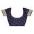Navy blue  paithani woven design saree and has a zari border blouse piece