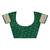 Green  paithani woven design saree and has a zari border blouse piece