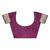 Purple paithani woven design saree and has a zari border blouse piece