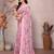 Satin Patta Saree With Beautiful Digital Print In Moss Silk With Blouse