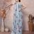 Satin Patta Saree With Beautiful Digital Print In Moss Silk With Blouse