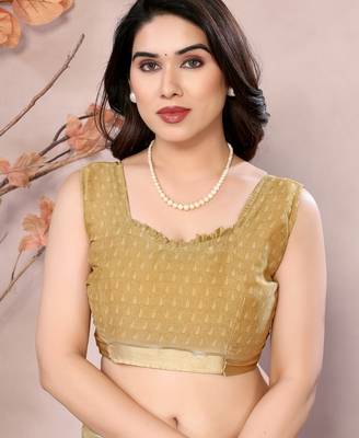 yellow floral printed moss silk saree with satin border 4