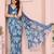 Women Floral Printed Satin Ethnic Saree