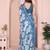 Women Floral Printed Satin Ethnic Saree