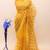 Yellow Color Thread and Sequence  Embroidery Work  Net Saree