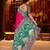 Rani pink cotton silk zari woven saree with contrast blouse piece