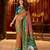 Light copper cotton silk zari woven saree with contrast blouse piece