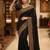 Black Color  embroidery ,Multi Color Thred with stone Work Silk Saree