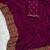 Wine Color  embroidery ,Multi Color Thred with stone Work Silk Saree