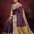 Women's stunning wine soft silk Faux banarasi full zari work saree with blouse piece