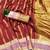 Women's stunning red soft silk Faux banarasi full zari work saree with blouse piece