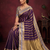 Women's stunning wine soft silk Faux banarasi full zari work saree with blouse piece