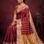 Women's stunning red soft silk Faux banarasi full zari work saree with blouse piece