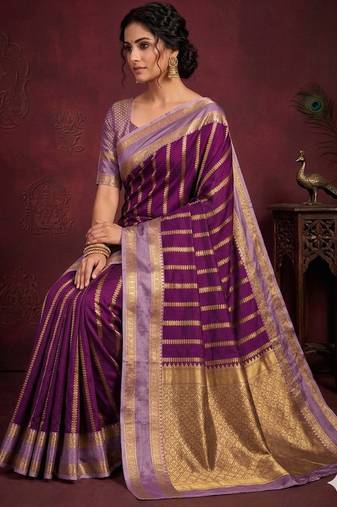 pink soft silk banarasi full zari work saree with blouse