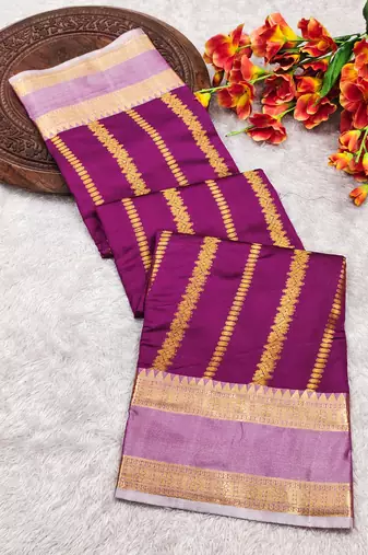 pink soft silk banarasi full zari work saree with blouse