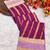 Women's stunning pink soft silk Faux banarasi full zari work saree with blouse piece