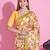 Yellow Color  Digital Print and zari dori Embroidered Work Silk Saree.