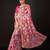 Pink Color  Digital Print and zari dori Embroidered Work Silk Saree.