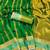 Women's stunning green soft silk Faux banarasi full zari work saree with blouse piece
