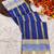 Women's stunning blue soft silk Faux banarasi full zari work saree with blouse piece