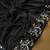 Black Color Sequence Embroidery work Rangoli silk Saree.