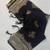 Black Color jaqurad weveing Work  Georgette Saree