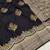 Black Color jaqurad weveing Work  Georgette Saree